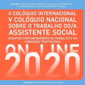 Com programação online, Colóquio Internacional sobre o Trabalho do/a Assistente Social inicia nesta quarta (09)