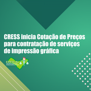 CRESS inicia Cotação de Preços para contratação de serviços de impressão gráfica