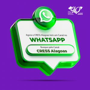 CRESS Alagoas agora tem  canal no WhatsApp