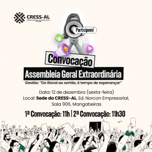 CRESS Alagoas convoca Assembleia Geral Extraordinária!