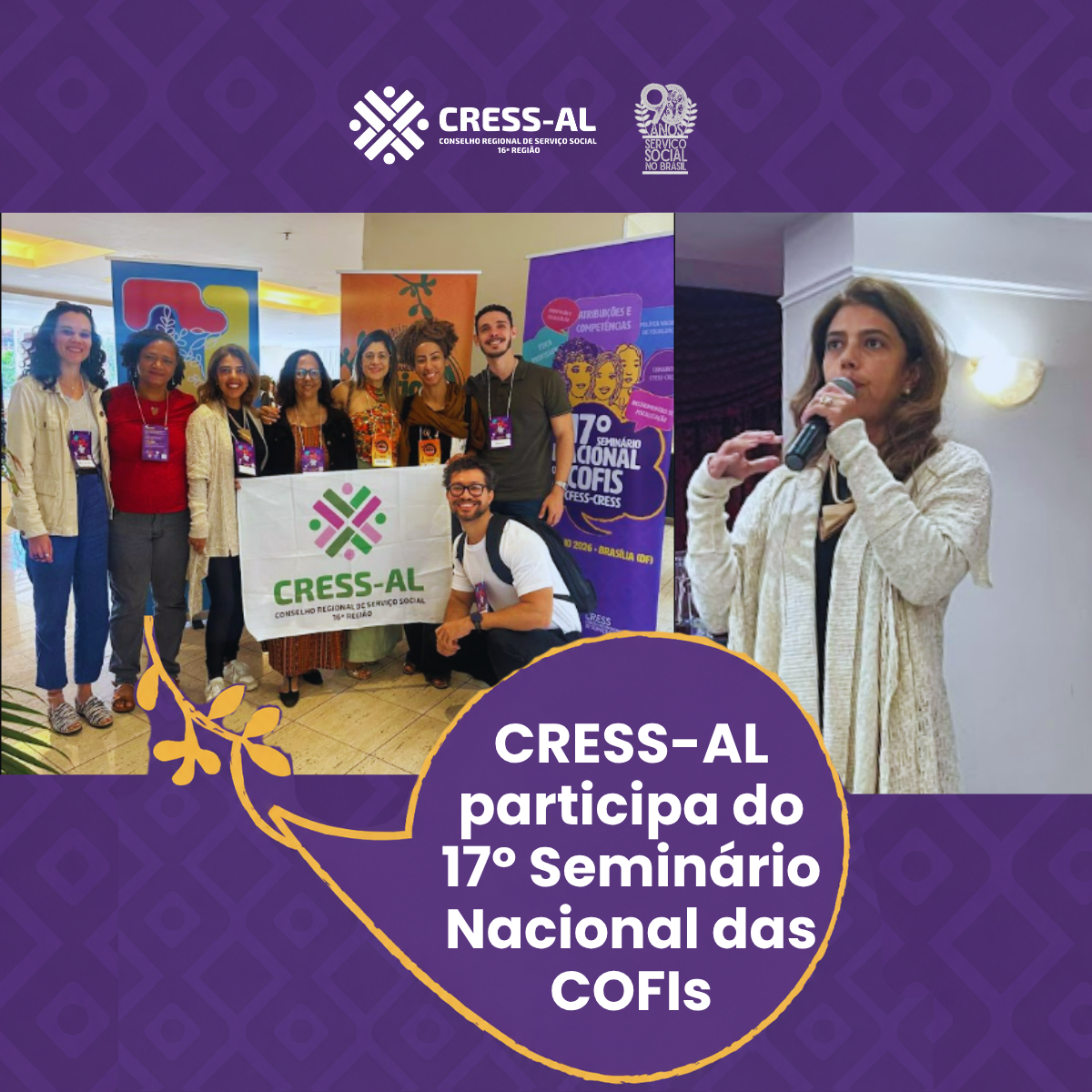 CRESS Alagoas participam do 17º Seminário Nacional das COFIs