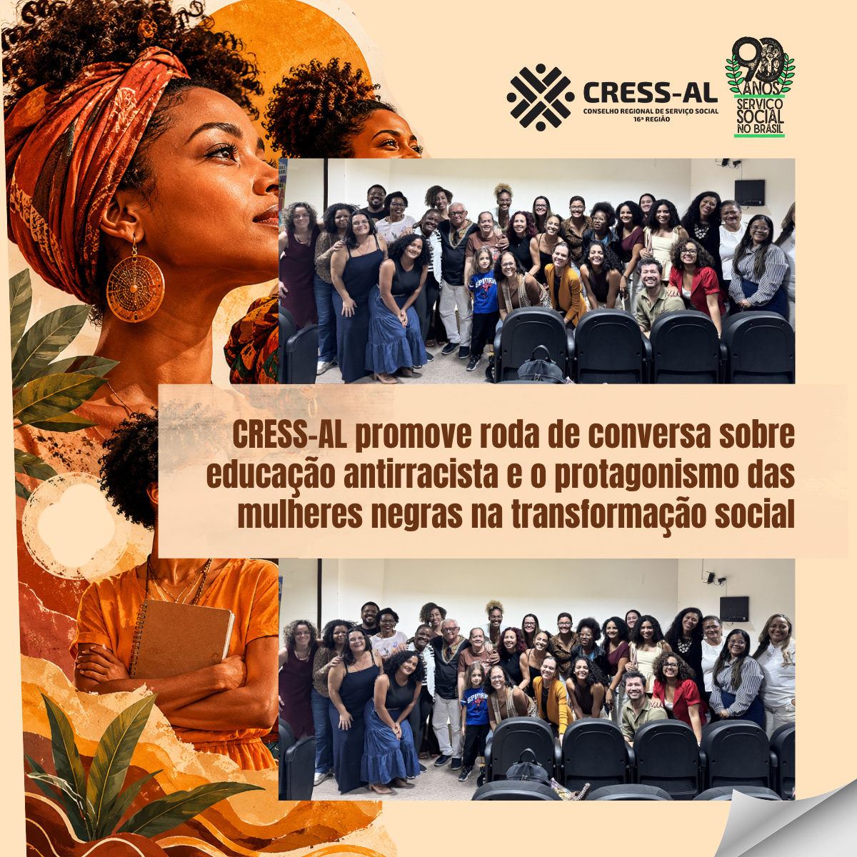 CRESS-AL promove roda de conversa sobre educação antirracista e o protagonismo das mulheres negras na transformação social