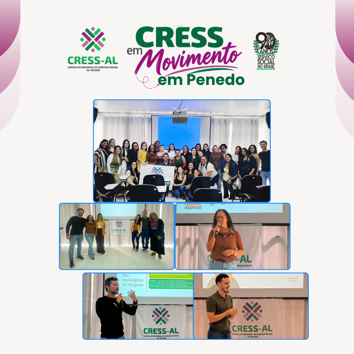 CRESS em Movimento reúne assistentes sociais em Penedo para formação sobre Educação e SUAS
