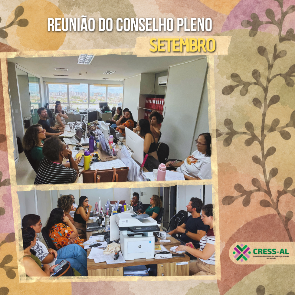 Conselho Pleno do CRESS Alagoas realiza reunião ordinária de setembro